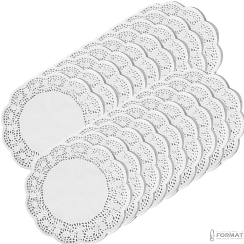 SERWETKI PAPIEROWE AŻUROWE OZDOBNE 100 sztuk 10cm 2