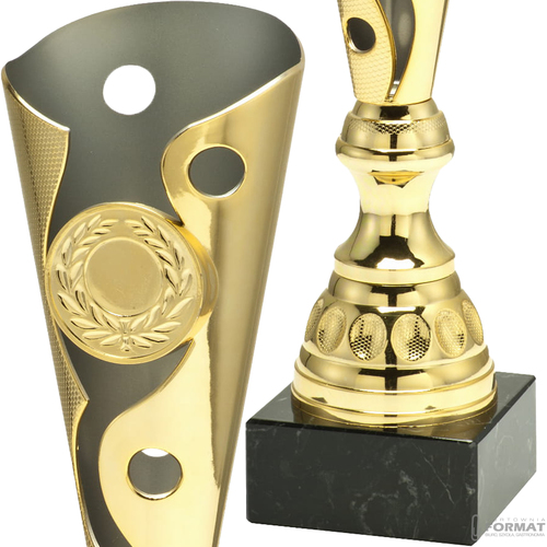 PUCHAR TROFEUM NAGRODA STATUETKA 3 MIEJSCE 38 cm KOLOR ZŁOTY + GRAWER 3