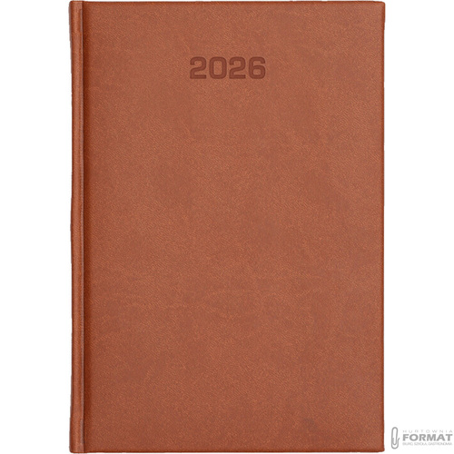 Kalendarz ECO 2026 dzienny A5 Vivella jasny brąz 2