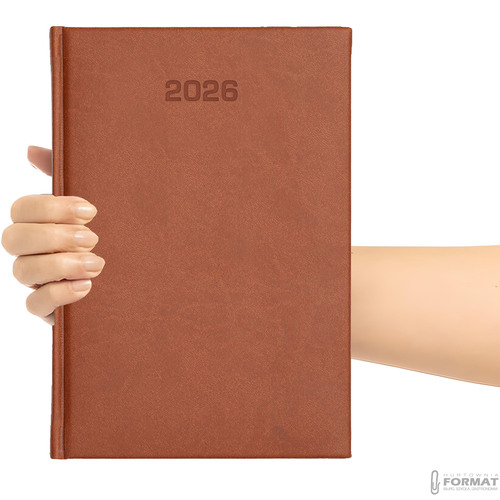 Kalendarz ECO 2026 dzienny A5 Vivella jasny brąz 11