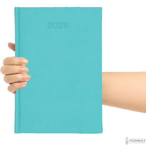Kalendarz ECO 2026 dzienny A5 Vivella turkusowy 11