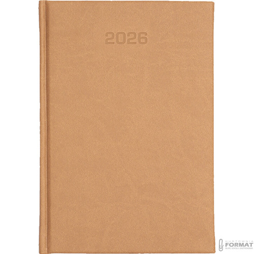 Kalendarz ECO 2026 dzienny A5 Vivella beżowy 2