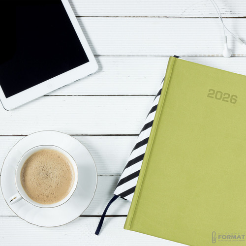Kalendarz ECO 2026 dzienny A5 Vivella oliwkowy 5