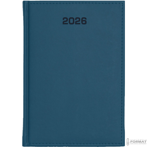 KALENDARZ TYGODNIOWY A5 TERMINARZ 2026 KSIĄŻKOWY NOTES PLANER GRANATOWY 2