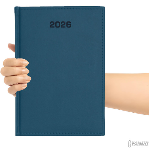 KALENDARZ TYGODNIOWY A5 TERMINARZ 2026 KSIĄŻKOWY NOTES PLANER GRANATOWY 10