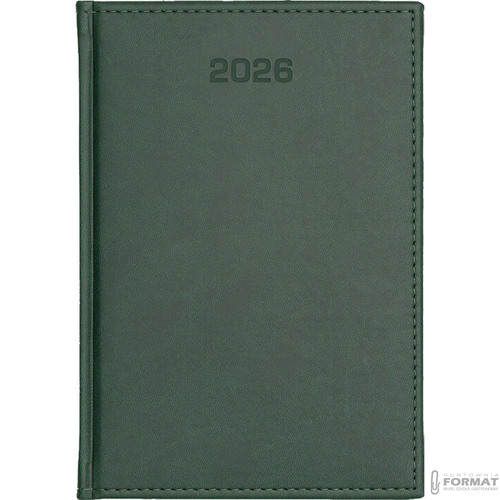 KALENDARZ TYGODNIOWY A5 TERMINARZ 2026 KSIĄŻKOWY NOTES PLANER CIEMNY ZIELONY 7