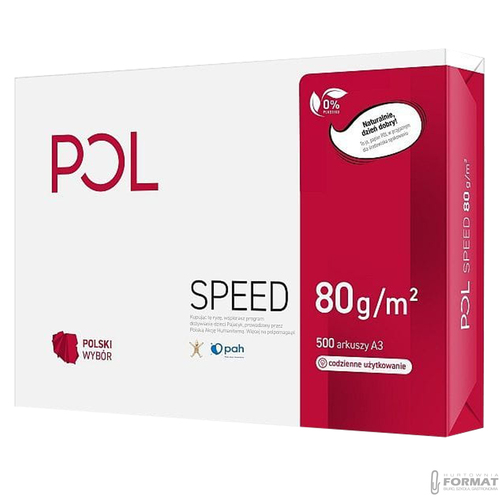 PAPIER DO DRUKAREK KSERO POLSPEED A4 80g 500 ARKUSZY BIAŁY ORYGINAŁ 3
