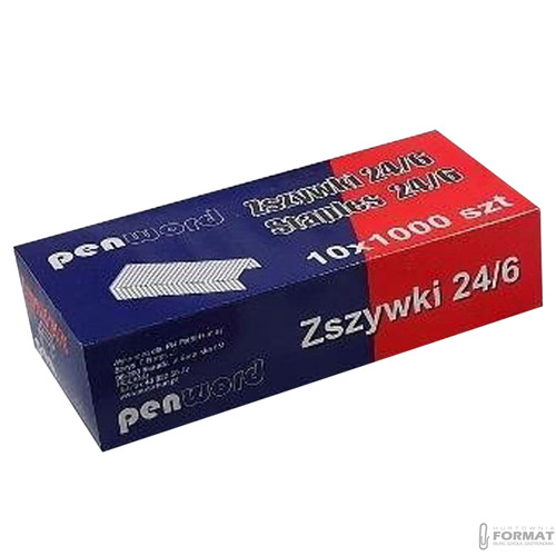 ZSZYWKI 24/6 OCYNKOWANE 1000szt DO ZSZYWACZA MOCNE 2