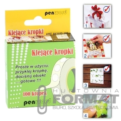 KLEJĄCE KROPKI MF913185-100 ŚR 10mm 2