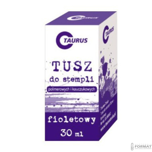 TUSZ DO STEMPLI PIECZĄTEK 30 ML FIOLETOWY TAURUS 3