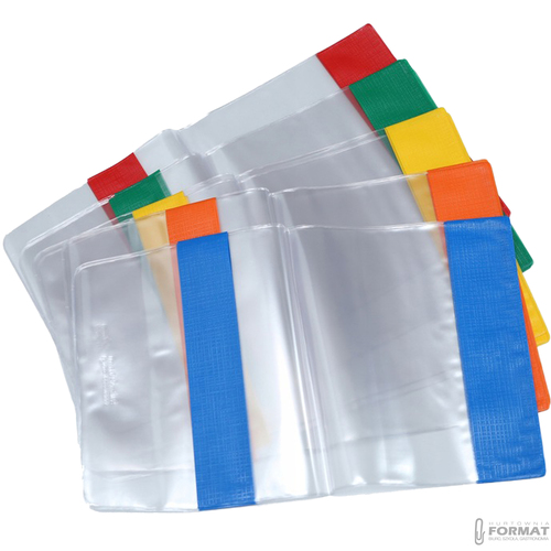 OKŁADKI NA ZESZYT PANTA PLAST A5 PRZEZROCZYSTE PVC 10 KOLOROWYCH SZTUK 3