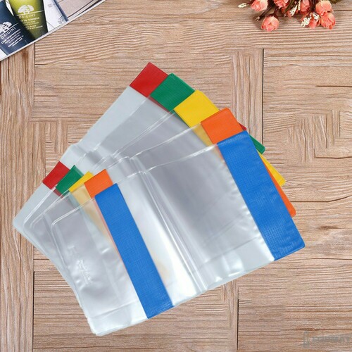 OKŁADKI NA ZESZYT PANTA PLAST A5 PRZEZROCZYSTE PVC 10 KOLOROWYCH SZTUK 5