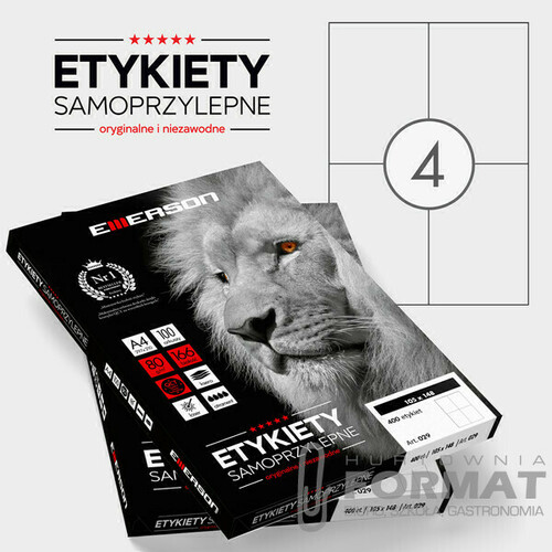 ETYKIETA SAMOPRZYLEPNA EMERSON A100 105/148 2