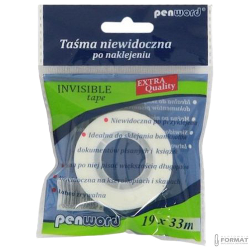 TAŚMA INVISIBLE NIEWIDOCZNA 19mmx33m 3