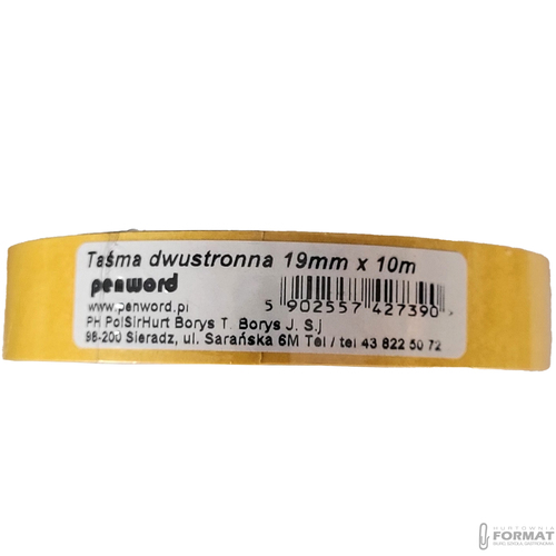 TAŚMA DWUSTRONNA 19mm/10m 2