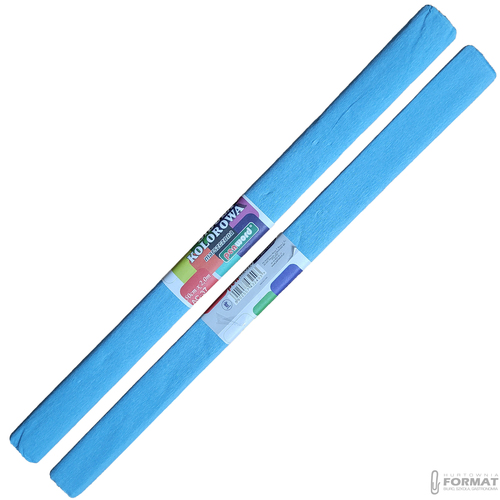 BIBUŁA KOLOROWA MARSZCZONA 50 x 200 cm PENWORD KOLOR BŁĘKITNY AC-37 6