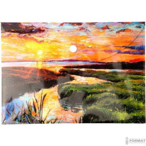 TECZKA KOPERTOWA NARCISSUS PP A5 148x210 mm WZÓR RZEKA VISTA 4