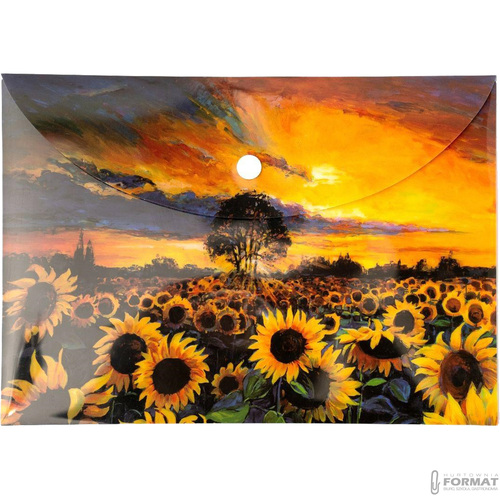 TECZKA KOPERTOWA NARCISSUS PP A5 148x210 mm WZÓR SŁONECZNIKI VISTA 4