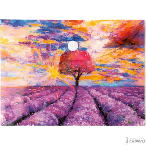 TECZKA KOPERTOWA NARCISSUS PP A6 105x148 mm WZÓR LAWENDA VISTA 4