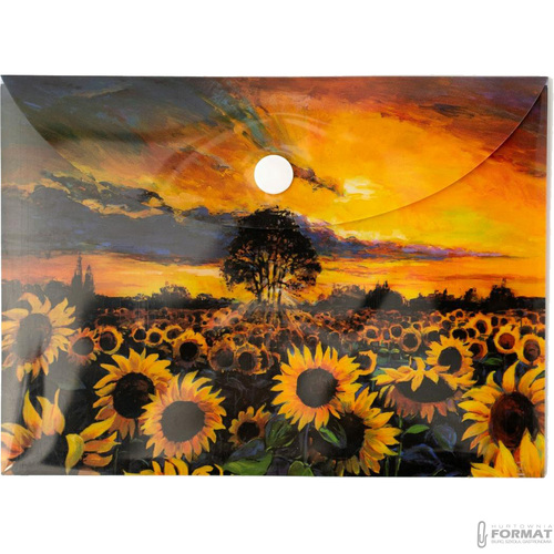 TECZKA KOPERTOWA NARCISSUS PP A6 105x148 mm WZÓR SŁONECZNIKI VISTA 4