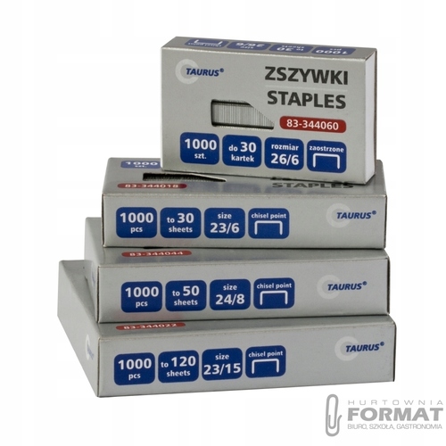 Zszywki 23/10 mocne 40 do 70 kartek do zszywacza 2