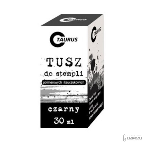 TUSZ DO STEMPLI PIECZĄTEK 30 ML CZARNY TAURUS 3