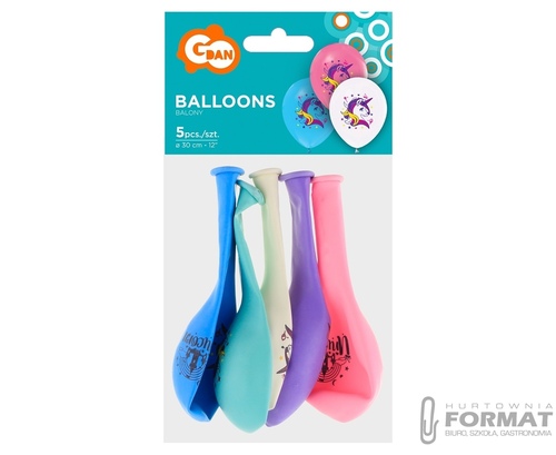 Balony Jednorożce, 12"/ 5 szt. 4