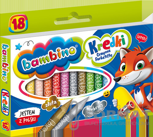Bambino Kredki 18 kolorów 6