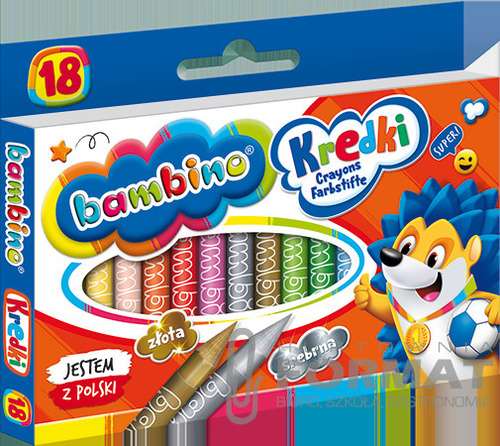 Bambino Kredki 18 kolorów 7