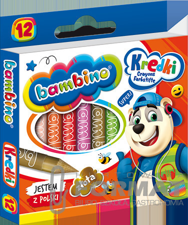 Bambino Kredki 12 kolorów 5