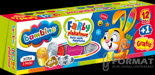 Bambino Farby plakatowe 20 ml 12 kolorów 5