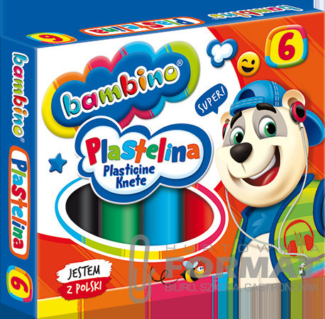 Bambino Plastelina 6 kolorów 6