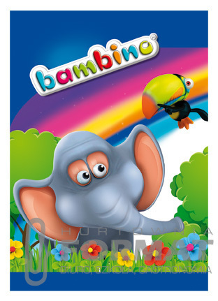 ZESZYT A5/16K LINIA PODWÓJNA KOLOROWA BAMBINO 2