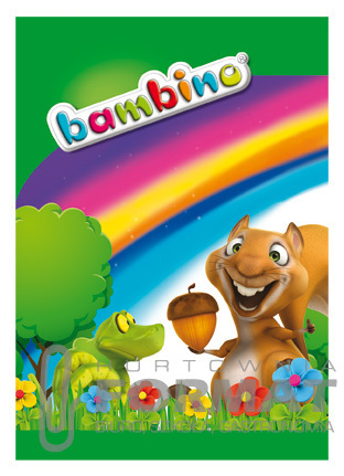 ZESZYT A5/16K LINIA PODWÓJNA KOLOROWA BAMBINO 4
