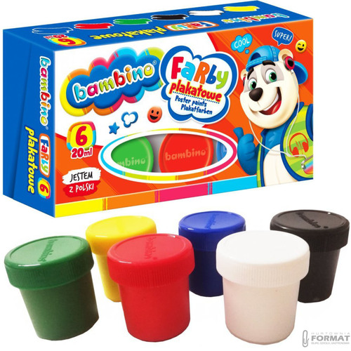 WYPRAWKA SZKOLNA DO SZKOŁY KREDKI PLASTELINA  KLEJ FARBKI 8el BAMBINO 4