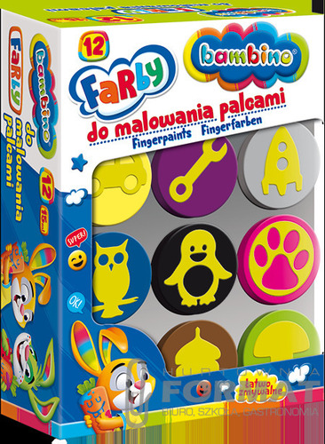 Bambino Farby do malowania palcami 12 kolorów 5