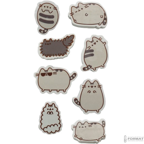 ZESTAW 8 GUMEK DO ŚCIERANIA W ETUI KOTEK PUSHEEN ST.MAJEWSKI 3