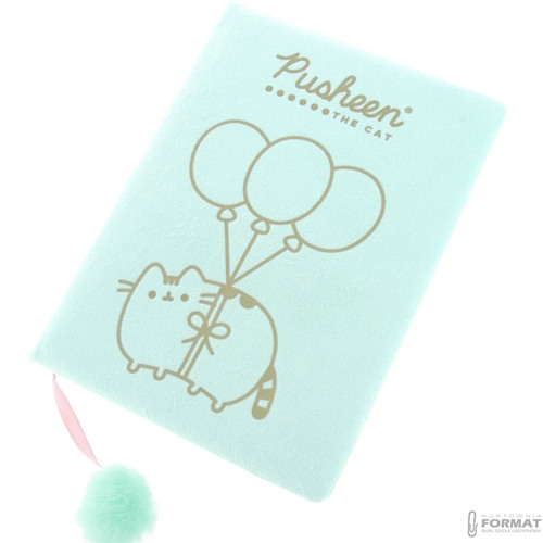 PAMIĘTNIK PLUSZOWY Z POMPONEM PUSHEEN THE CAT A5 MIĘCIUTKI NOTES MAJEWSKI 4
