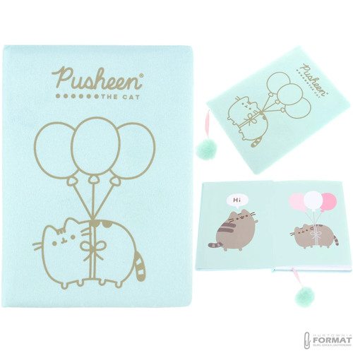 PAMIĘTNIK PLUSZOWY Z POMPONEM PUSHEEN THE CAT A5 MIĘCIUTKI NOTES MAJEWSKI 6