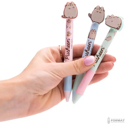 DŁUGOPIS PUSHEEN WYMAZYWALNY ŻELOWY 0,5 mm BAMBINO KOT 3 SZT 4