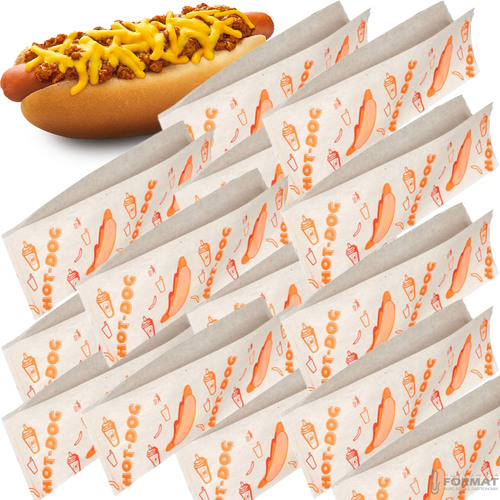 OPAKOWANIE PAPIEROWE Hot-Dog koperta torba 200szt 20x7cm 2