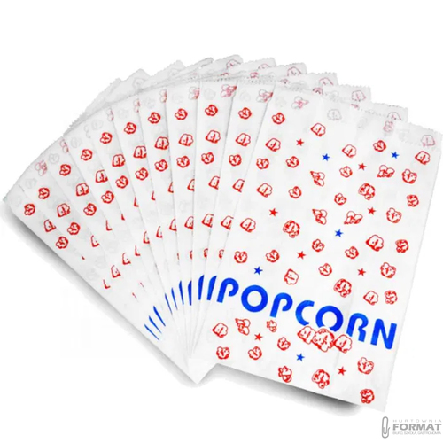 TOREBKI DUŻE OPAKOWANIA NA POPCORN PRZEKĄSKI 220x140x80mm 200szt 2