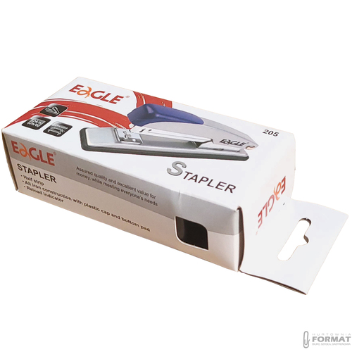 CZARNY METALOWY SOLIDNY ZSZYWACZ 24/6 26/6 EAGLE 205 DO 20 KARTEK 10