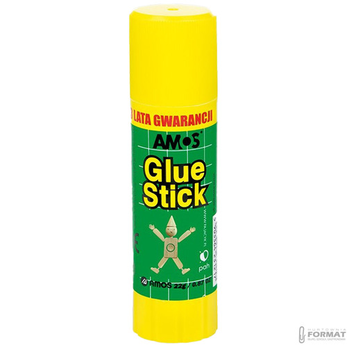 KLEJ SZKOLNY W SZTYFCIE AMOS GLUE STICK 22g ORYGINAŁ 2