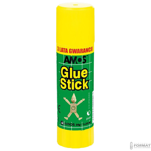 KLEJ SZKOLNY W SZTYFCIE AMOS GLUE STICK 35g ORYGINAŁ 2