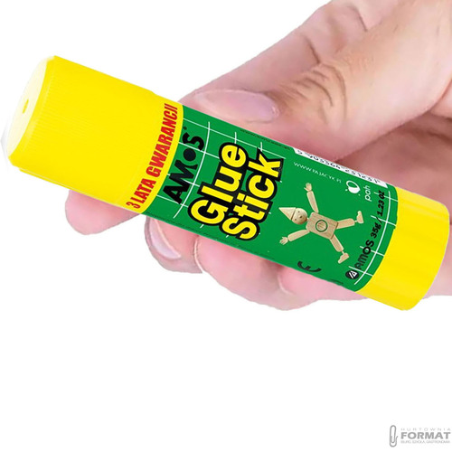 KLEJ SZKOLNY W SZTYFCIE AMOS GLUE STICK 35g ORYGINAŁ 3