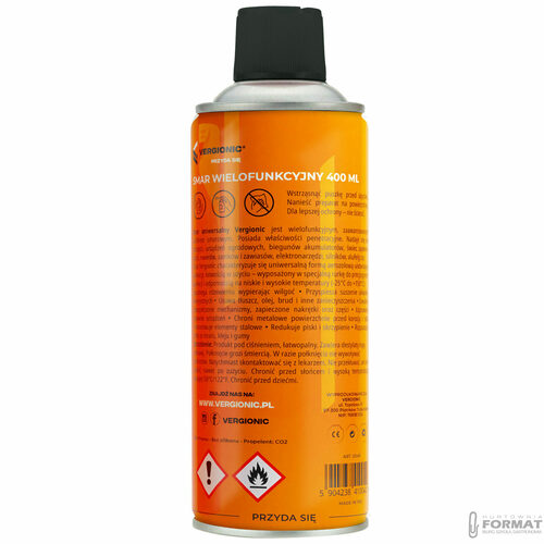 VERGIONIC SMAR WIELOFUNKCYJNY ODRDZEWIACZ 400ml PREPARAT UNIWERSALNY 3