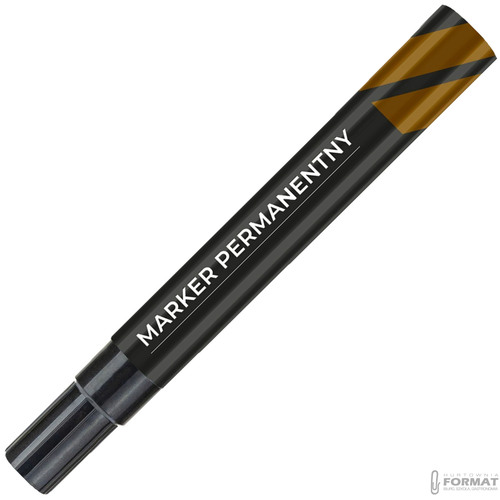 MARKER WODOODPORNY PERMANENTNY OKRĄGŁY PISAK MAZAK CZARNY 6 SZTUK 2