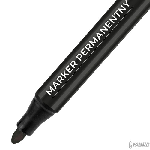 MARKER WODOODPORNY PERMANENTNY OKRĄGŁY PISAK MAZAK CZARNY 6 SZTUK 3