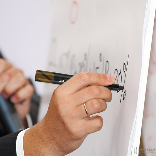 MARKER WODOODPORNY PERMANENTNY OKRĄGŁY PISAK MAZAK CZARNY 6 SZTUK 7